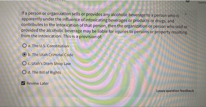 When a person drinks, the body absorbs alcohol,