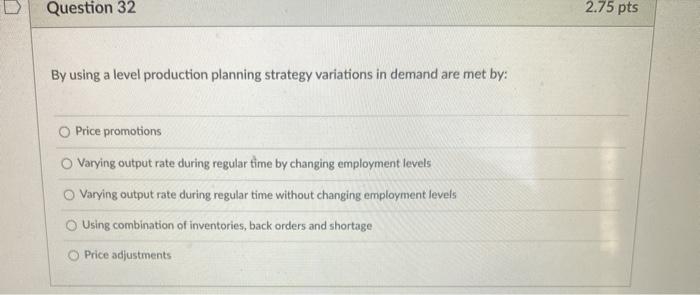 Question 31 2.75 pts The business analyst for