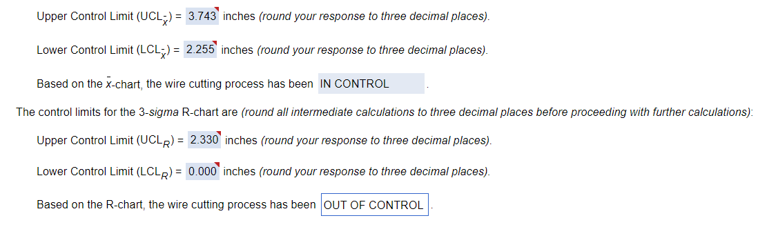 Sampling 4 pieces of precision-cut wire (to be