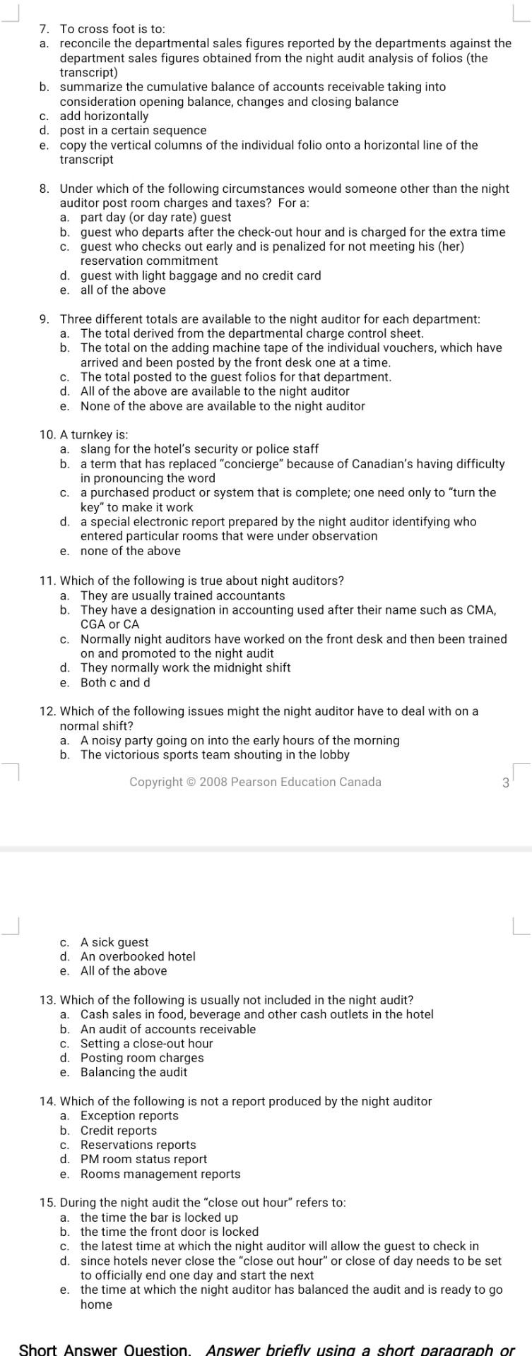 Quiz - Chapter 13 Student Name Section