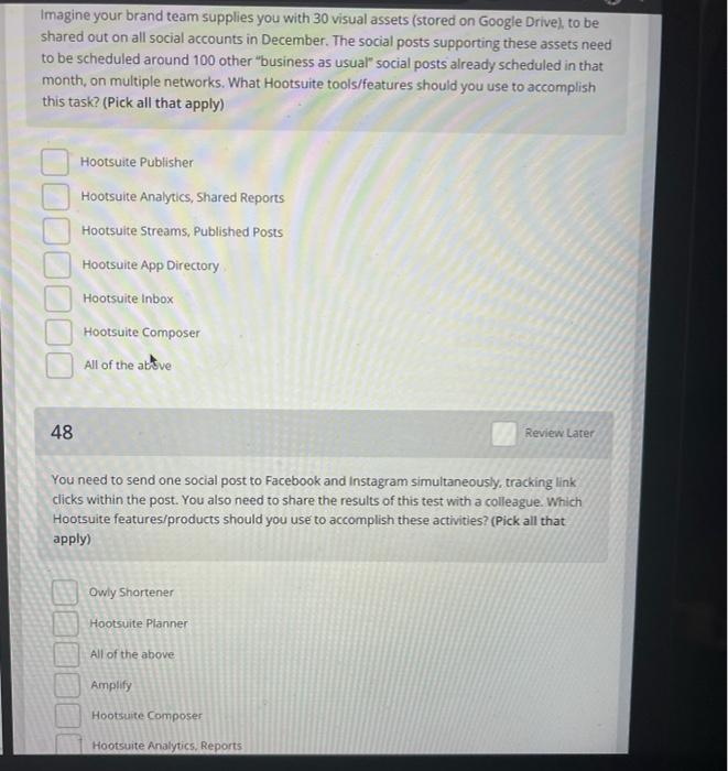 REVIEW The data shown in the Post Performance