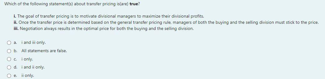 Which of the following statement(s) about