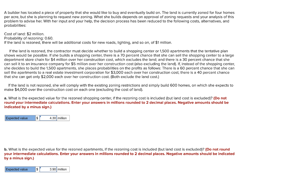 A builder has located a piece of property that