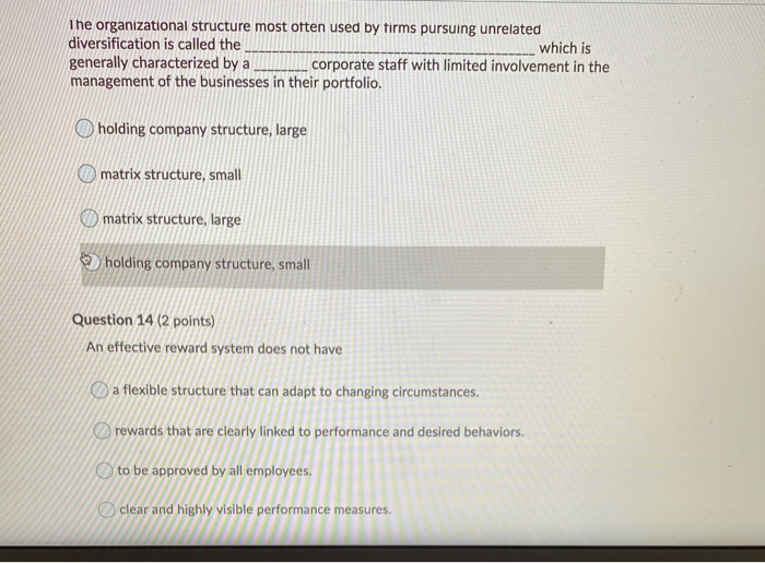 Within the context of organizational structures,