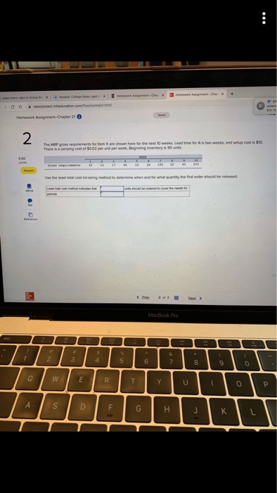 Homework Assignment- The MRP go e s for her There