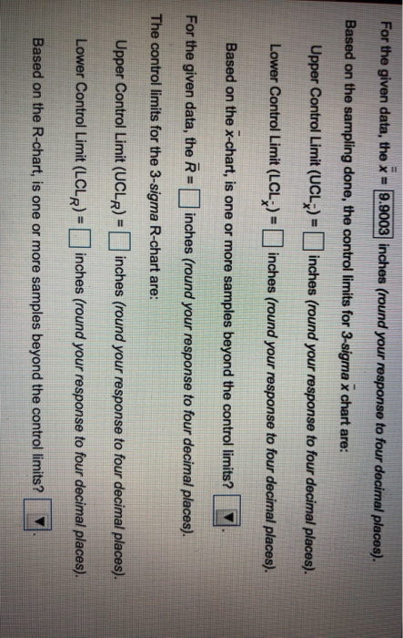Refer to Table 56.1 - Factors for Computing