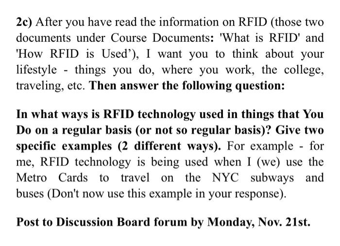 please answer asap thank you 2c) After you have