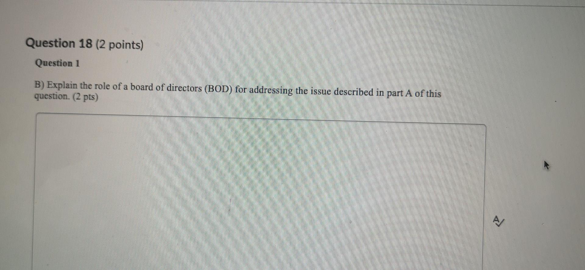 Question 17 (4 points) Question 1 A) A central