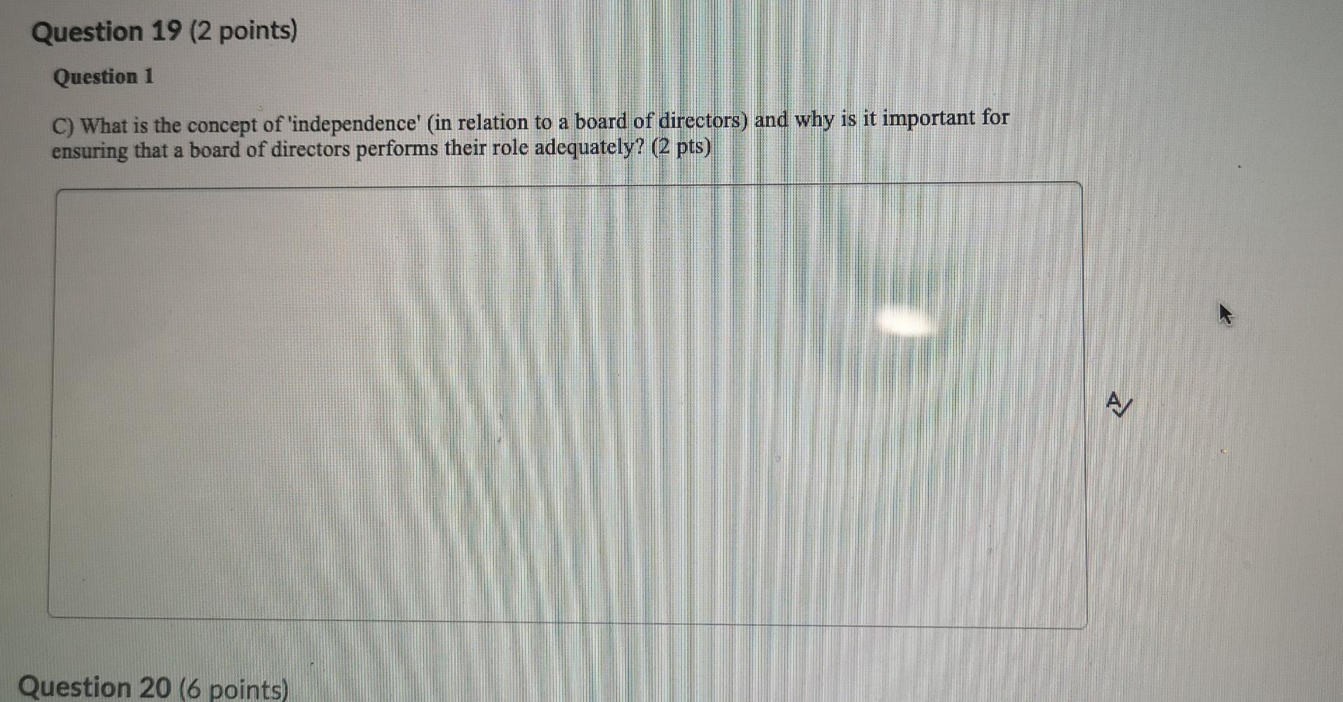Question 17 (4 points) Question 1 A) A central