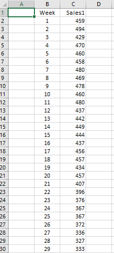 Excel Problem (to be used with the data in the