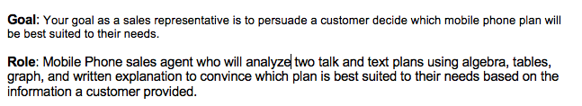 Goal: Your goal as a sales representative is to