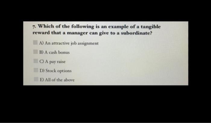 3. All of the following are likely examples of