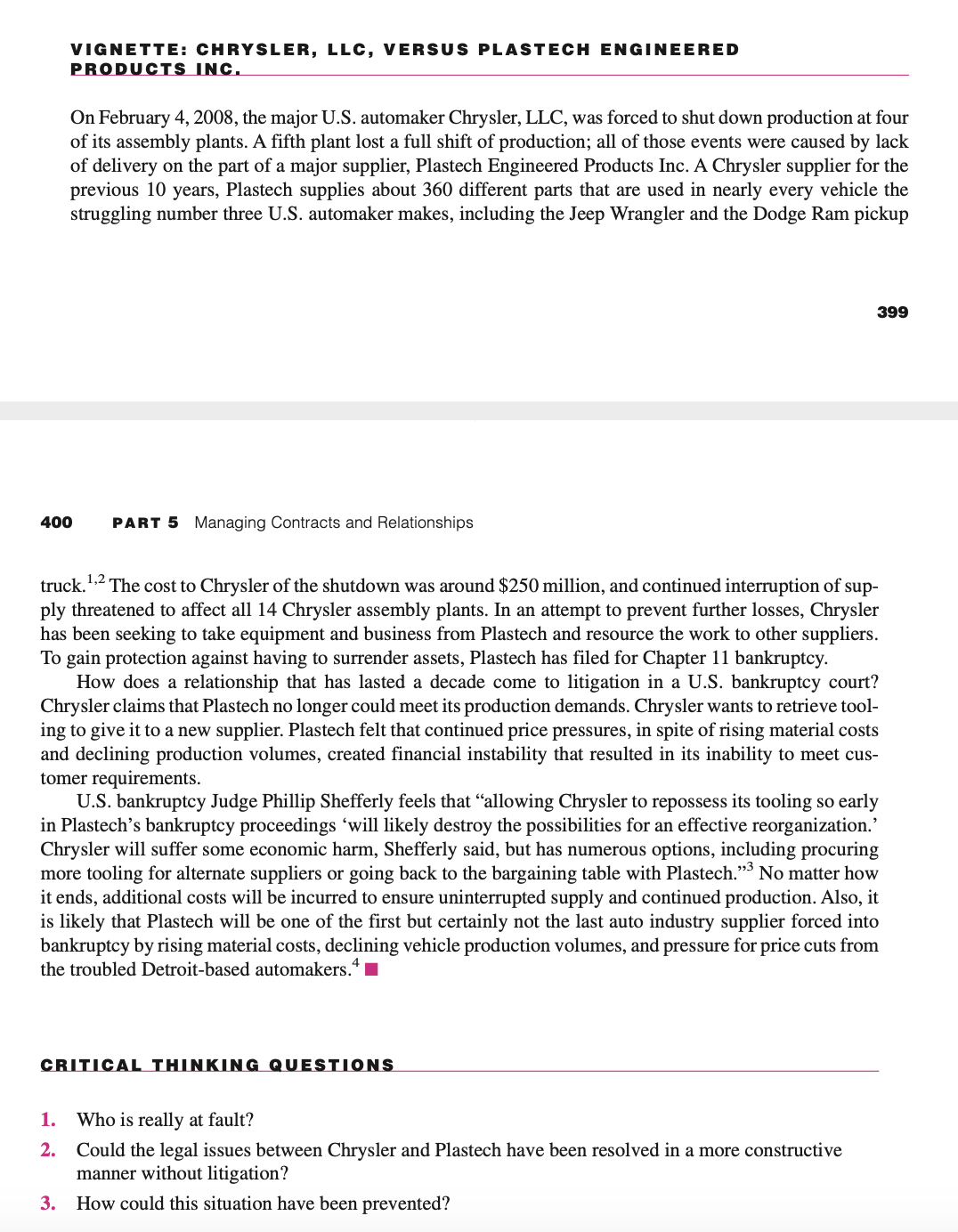 Answer the 3 critical thinking questions in