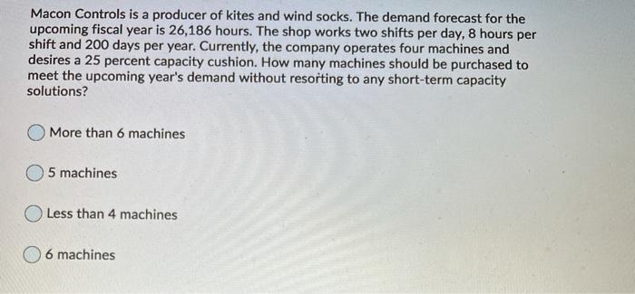 Macon Controls is a producer of kites and wind