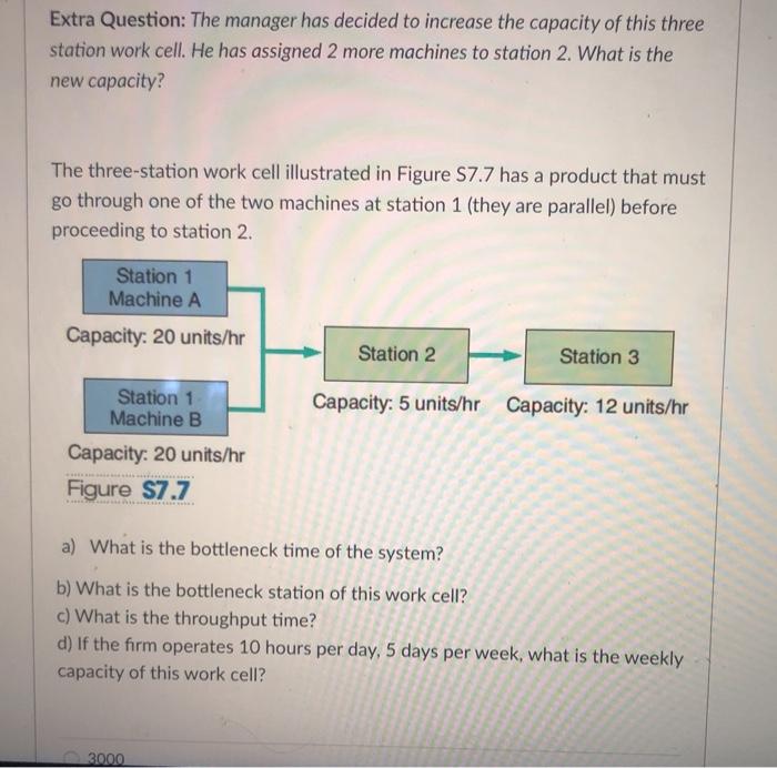 Extra Question: The manager has decided to