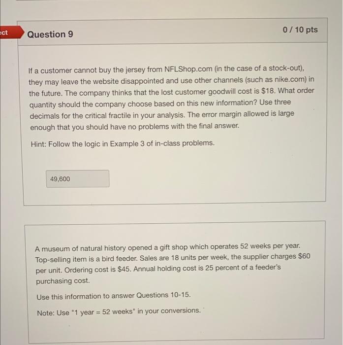 Please help!! If a customer cannot buy the jersey