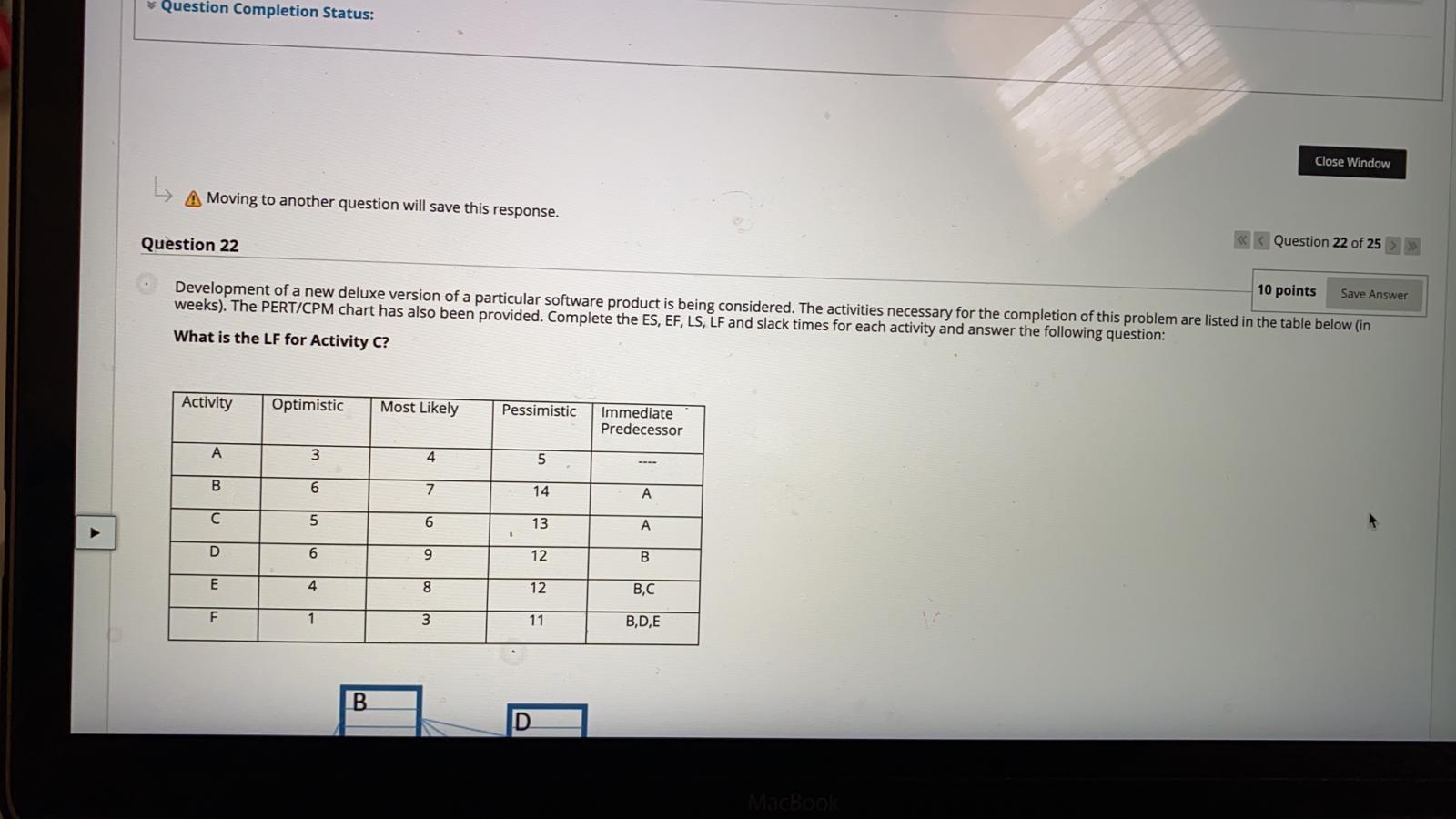 Question Completion Status: Close Window A Moving