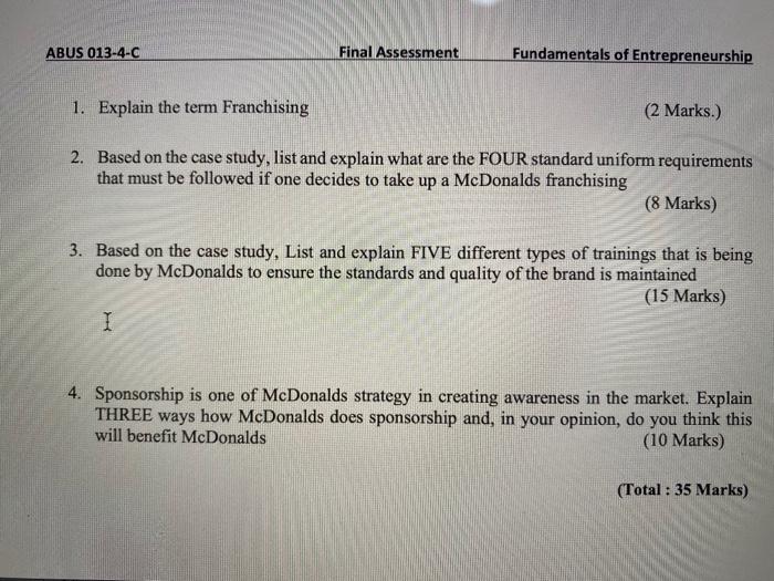 read case study and solve these 4 question Case