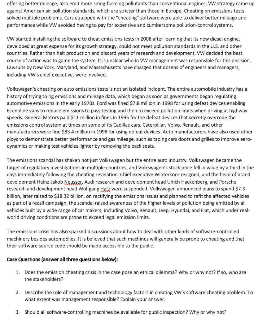 Why Does This Automaker Cheat Emissions Testing