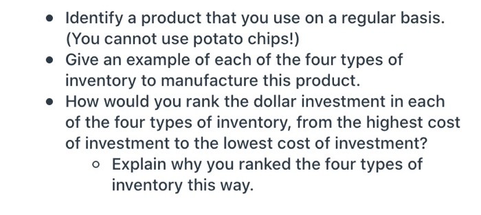 Identify a product that you use on a regular