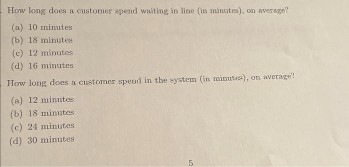 3c,d 3 ivultiple Choice A single-server process