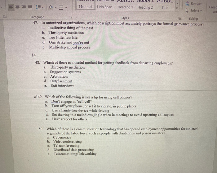 1 Normal 1 No Spac... Heading 1 Heading 2 Title <