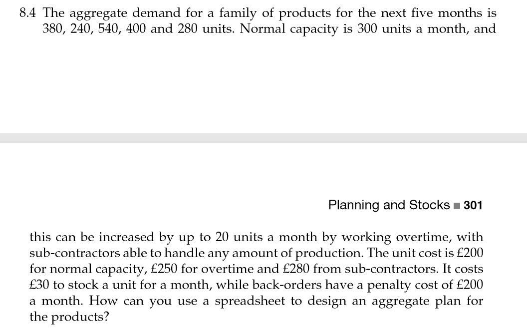 8.4 The aggregate demand for a family of products