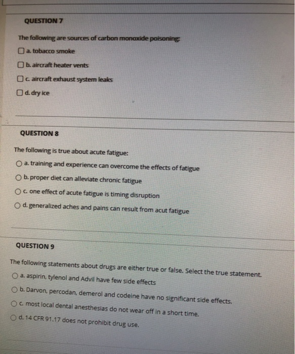 please answer all correct. QUESTION 1 Hypoxic
