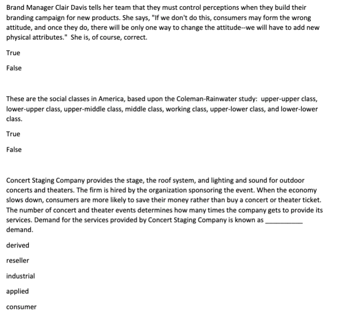 Brand Manager Clair Davis tells her team that