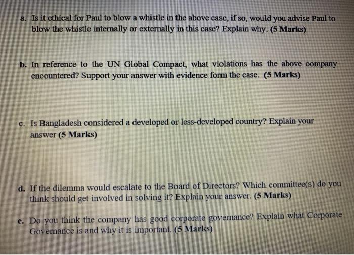 ETHICS Paul is a smart employee working in the