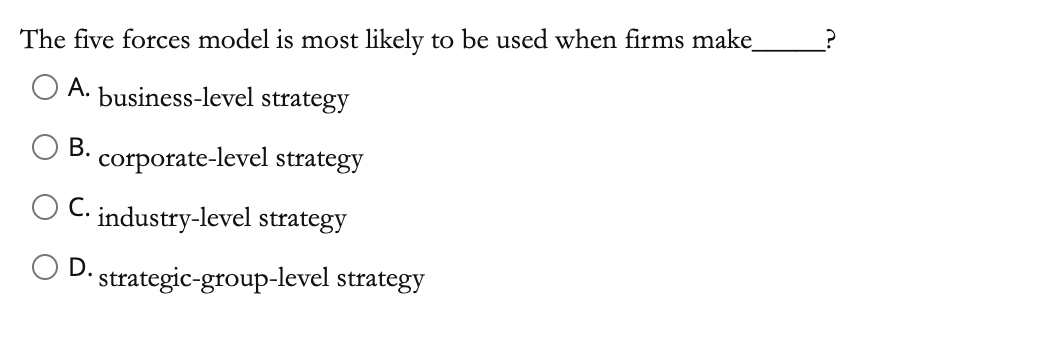 What is the drawback of the five forces model?