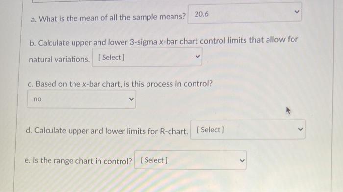 A quality analyst wants to construct a control