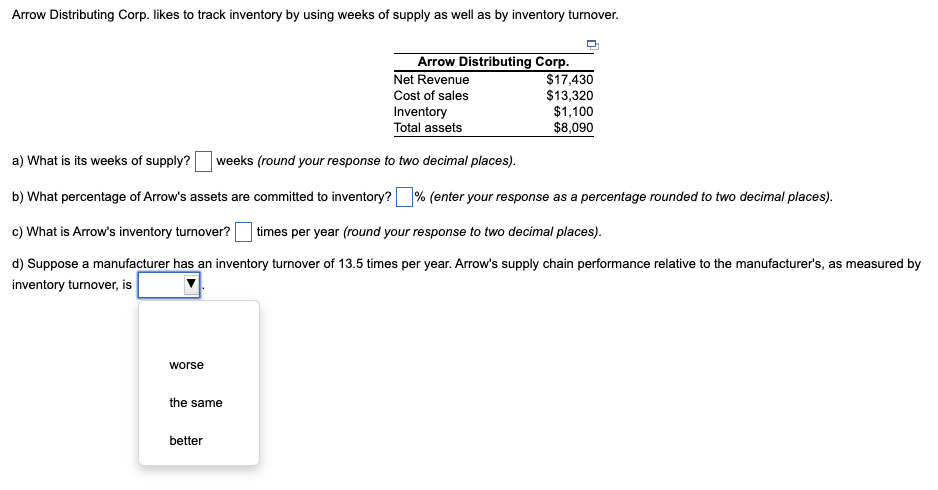 Arrow Distributing Corp. likes to track inventory