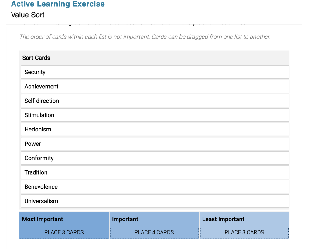 Active Learning Exercise Active Learning Exercise