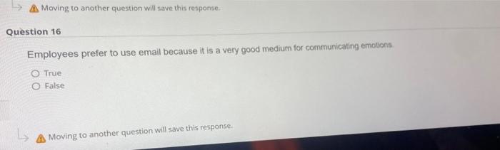 Question 15 The effectiveness of the