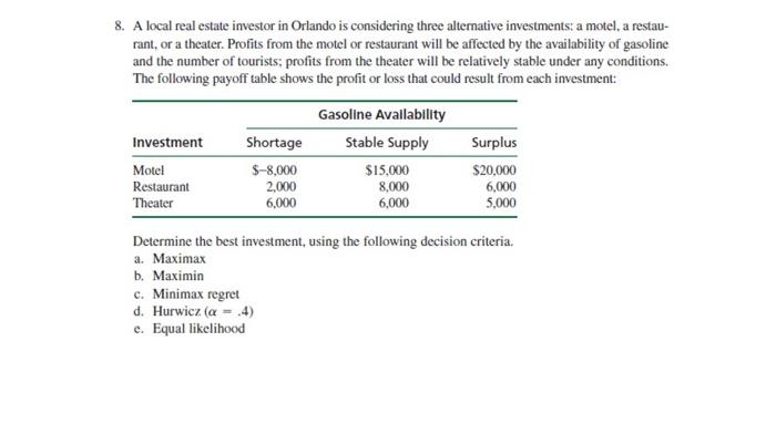 this is actually Operation Research lesson.