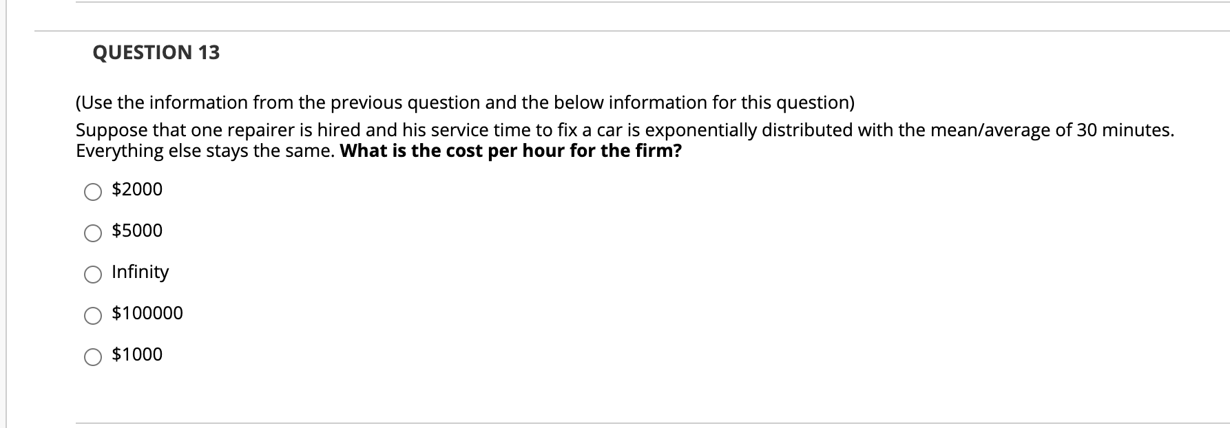 QUESTION 12 (This problem description is used for