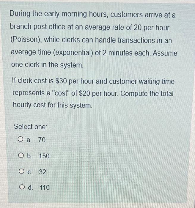 During the early morning hours, customers arrive