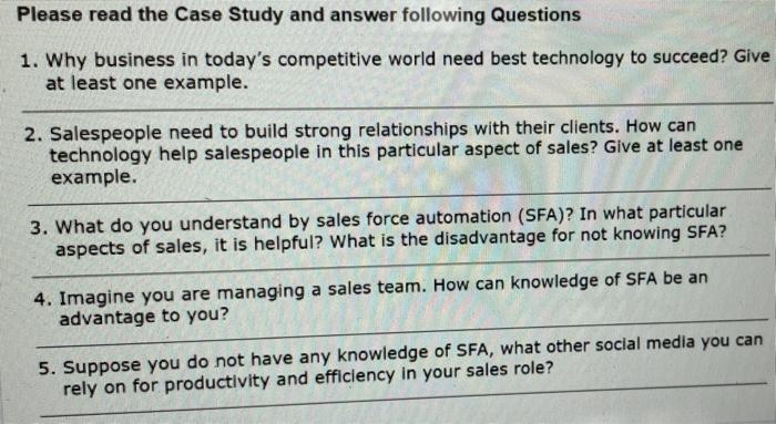 are SALES Technology SELLING AND AUTOMATION