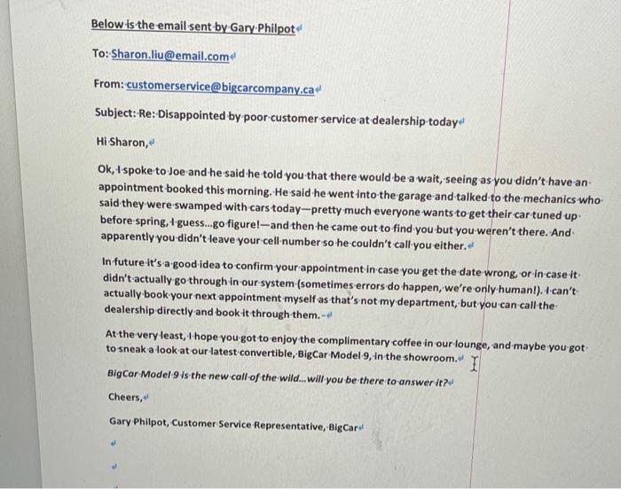 In Class Activity - Business Communications "In