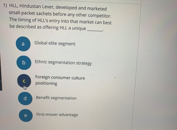 1) HLL, Hindustan Lever, developed and marketed