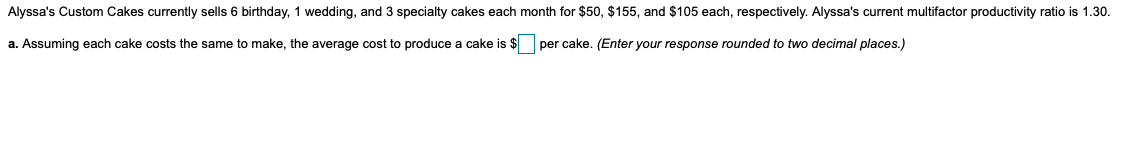 Alyssa's Custom Cakes currently sells 6 birthday,