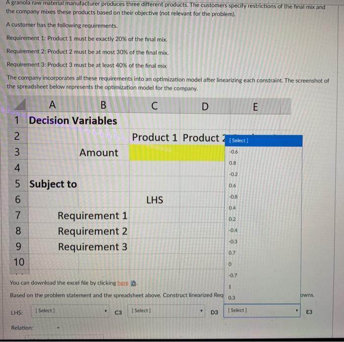 it is for the Row 7, Requirment 1 and there is