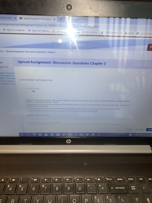 Upload Assignment: Discussion X +