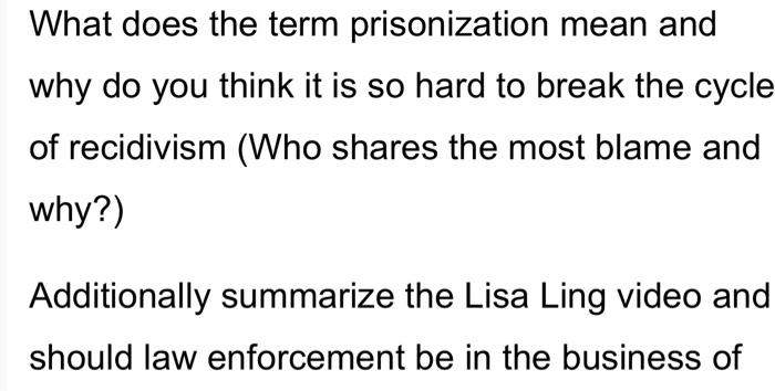 What does the term prisonization mean and why do