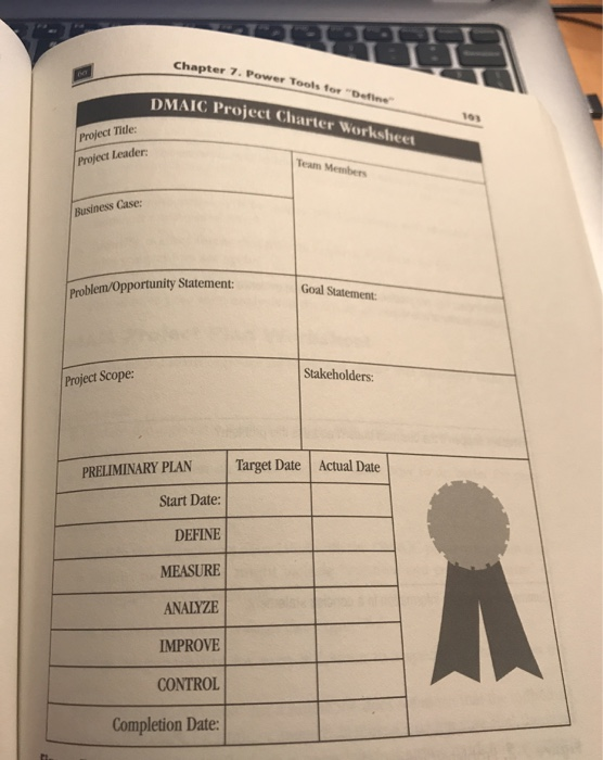 Create a Project Charter Chapter 7. Power Tools