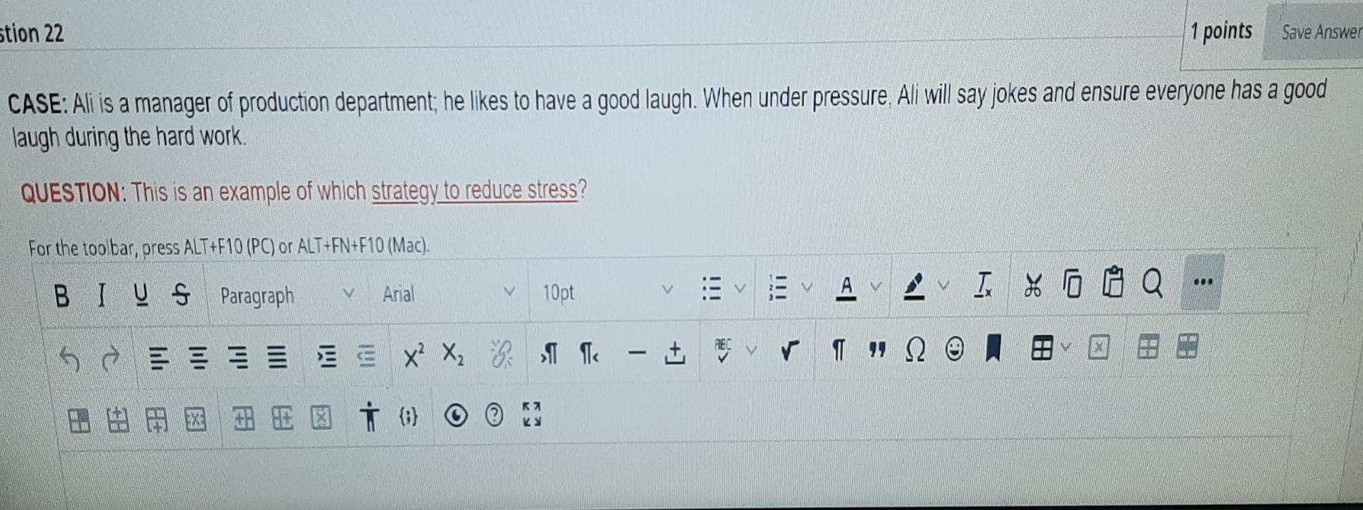 q22 only short answer stion 22 1 points Save
