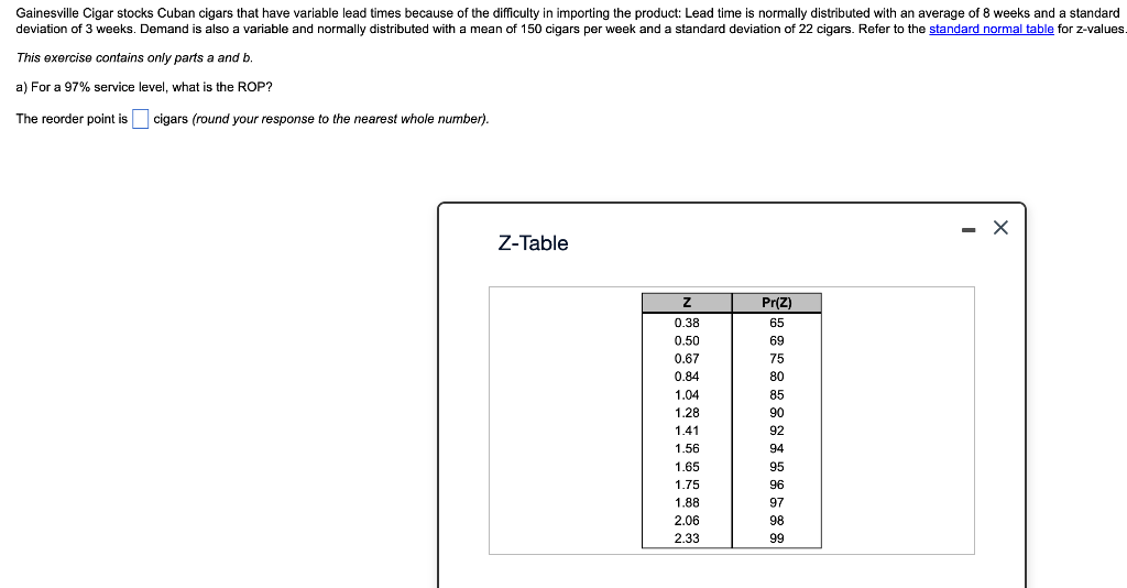 deviation of 3 weeks. Demand is also a variable