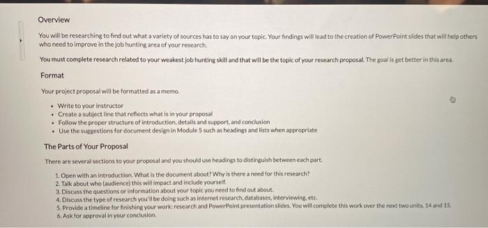 Document 13 Instructions: 1. Your proposal will