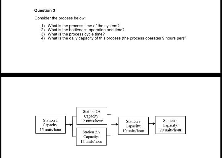 Question 3 Consider the process below: 1) What is